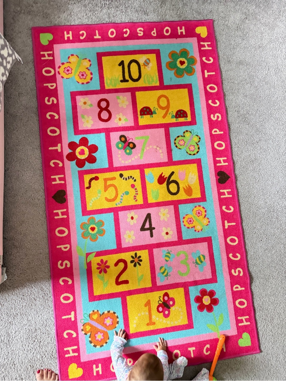 39x72 Hopscotch Number Rug - Picture 1 of 3